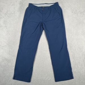 Under Armour Pants Mens 34x30 (Fits 32x30) Blue Match Play Golf Performance Flaw